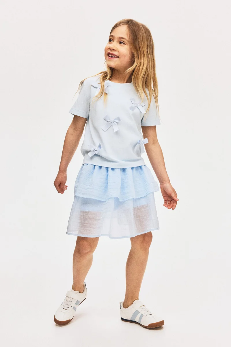 H&M Tiered cotton skort