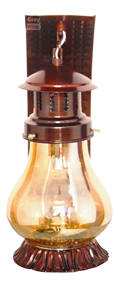 GreyWings Cherry Wall Light Lantern for Home Decor | Vintage Metal & Glass Indoor Lamp, Rustic Wall Mounted Light, Pack of 2 - Image 4