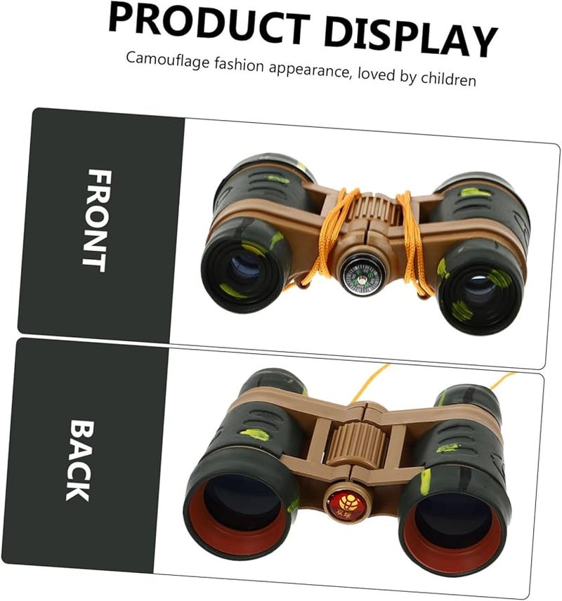 Camouflage Binoculars 2 Pack Compact Lightweight Outdoor Exploration Educational Scientific Tool - Image 5