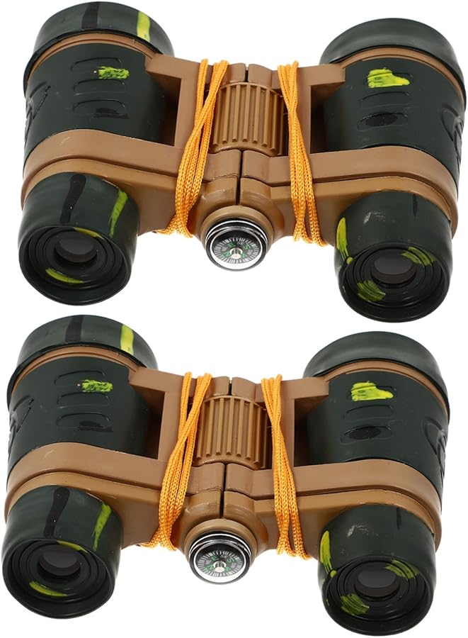 Camouflage Binoculars 2 Pack Compact Lightweight Outdoor Exploration Educational Scientific Tool - Image 1