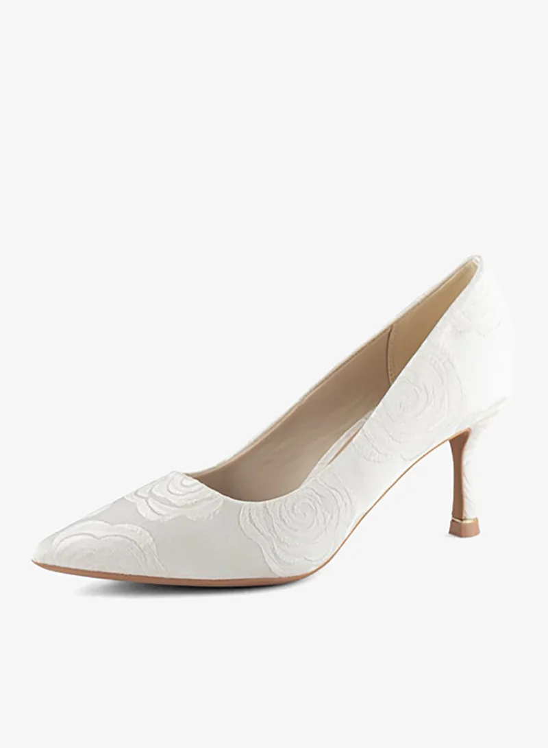 فينتشي مضخات نسائية مدببة إصبع القدم متوسط الكعب