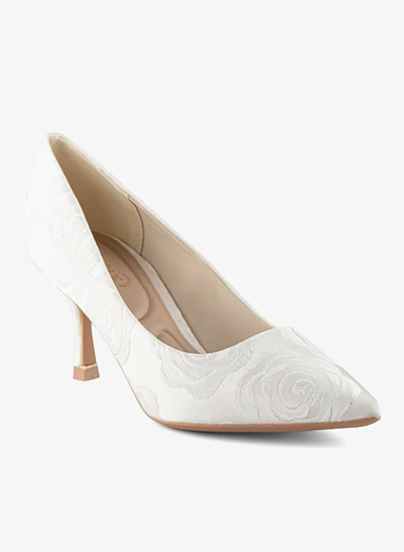 فينتشي مضخات نسائية مدببة إصبع القدم متوسط الكعب