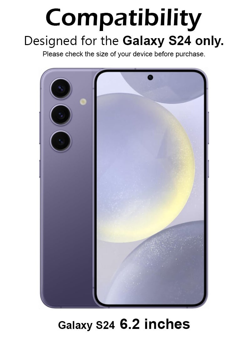 JOMILA Privacy Screen Protector For Samsung Galaxy S24 9H Hardness Anit Spy Tempered Glass Film [100% Privacy Protection], Bubble Free Easy Installation, Full Coverage And Anti Scratch - Image 2