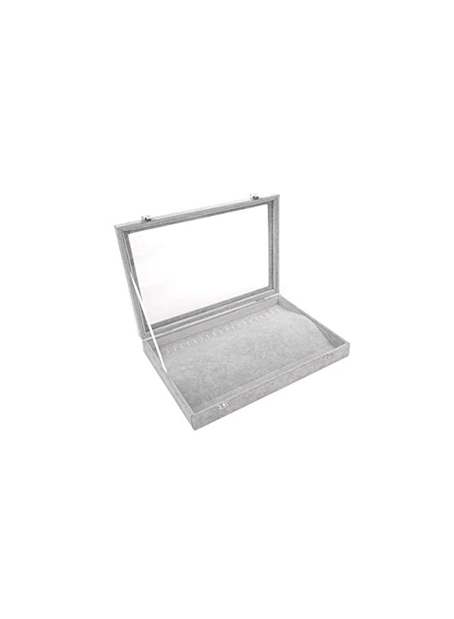 Beauenty Clear Lid Jewelry Organizer Box Stackable Jewelry Storage Display Tray Holder Showcase - Image 3