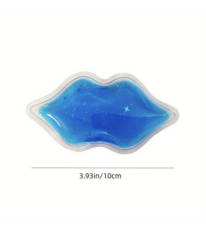 5pcs Lip Shaped Ice Packs Dual Use Eye Mask For Lip And Eye Care PVC Gel Reusable Fragrance Free Suitable For All Skin Types - Image 1