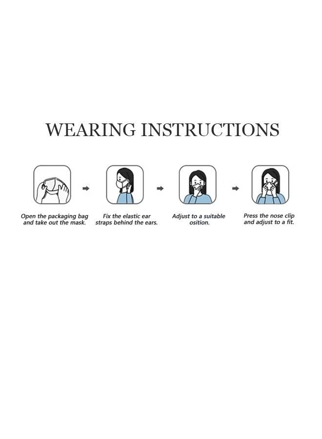 Happy D 20 Pcs Little Capybara Cartoon Masks Set, Dust Proof Sun Protection Fabric Face Covering (Brown+White) - Image 5