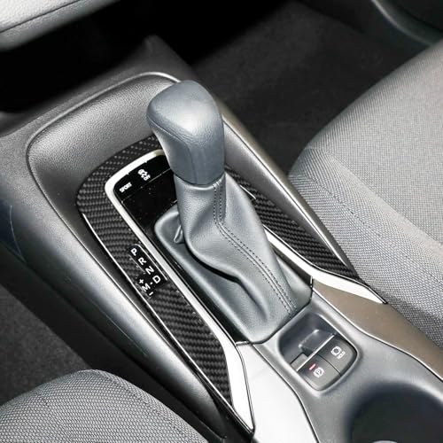 Bilisin Compatible with Carbon Fiber Outer Center Console Gear Shift Panel Cover Interior Accessories for Toyota Corolla 2019-2021 2022 2023(Only for Petrol Versions, not for hybrids) - Image 2