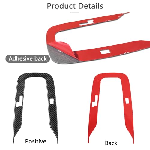 Bilisin Compatible with Carbon Fiber Outer Center Console Gear Shift Panel Cover Interior Accessories for Toyota Corolla 2019-2021 2022 2023(Only for Petrol Versions, not for hybrids) - Image 4