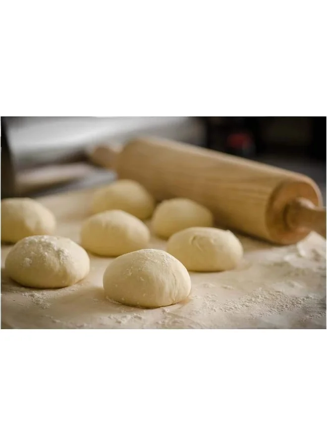 BILLI Billi Wood Rolling Pin, Brown, 9 Inch, WA-201-9