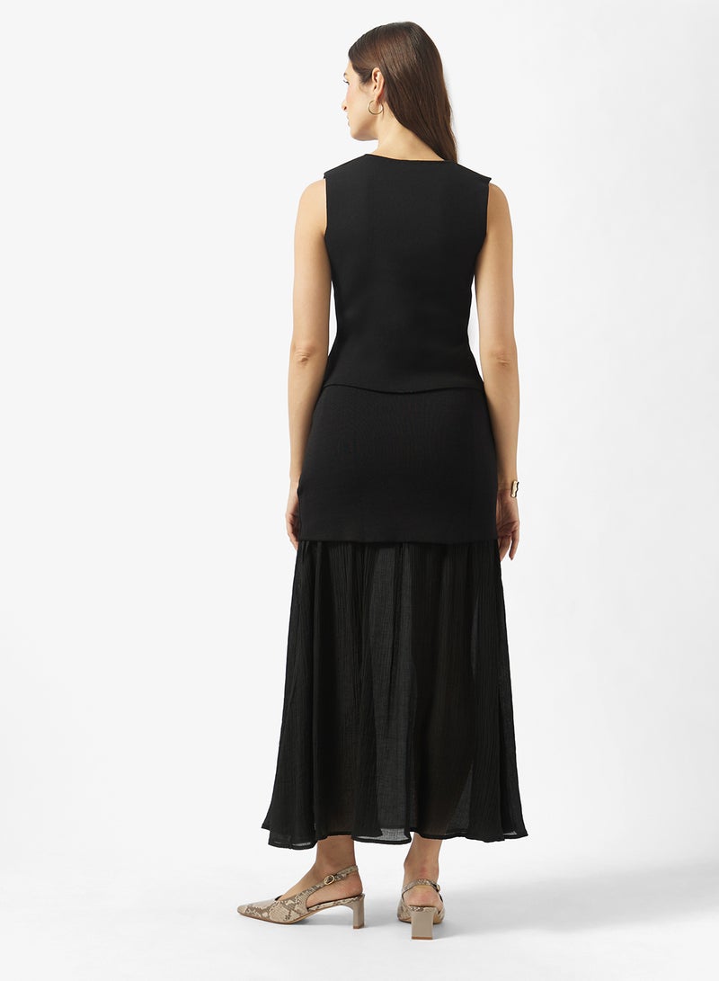 ELLA Vest & Pleate Skirt Set - Image 2