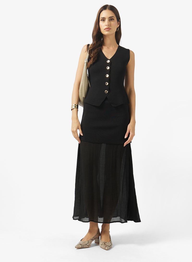 ELLA Vest & Pleate Skirt Set - Image 5