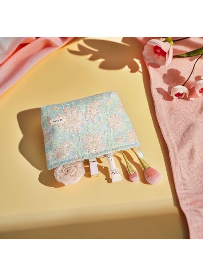 Floral Pattern Cosmetic Bag Set Toiletry Bag Skin Care Bag Bathroom Bag Packing Cubes Travel Essentials Cruise Essentials 26*18*5cm - Image 2