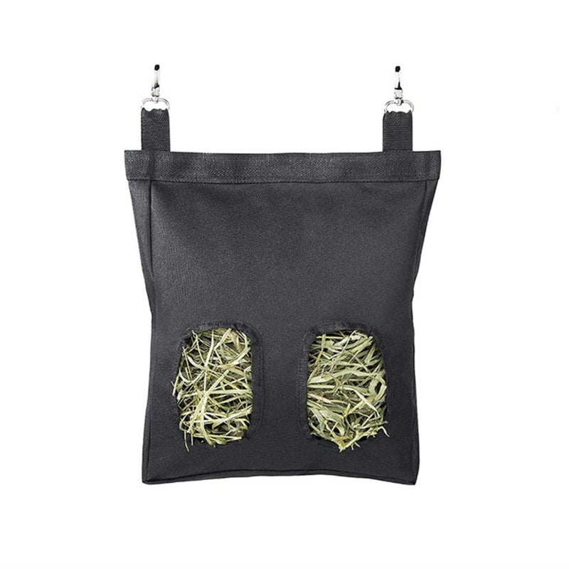 Rabbit Hay Feeder Bags Guinea Pigs Hay Bag Long Wear Feeder Bag Hanging Feeding Device with 2 Holes for Small Animals Feeding Supply - Image 1