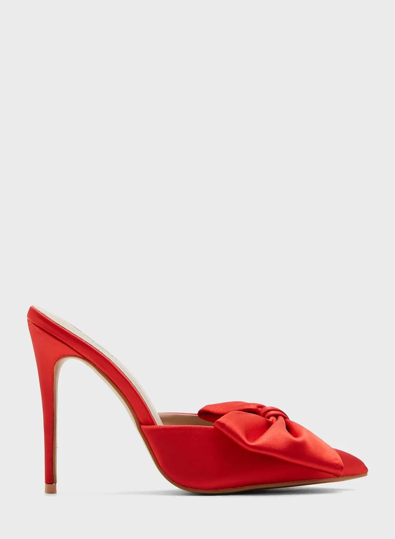Ginger Oversized Bow Stiletto Pointed Pump
