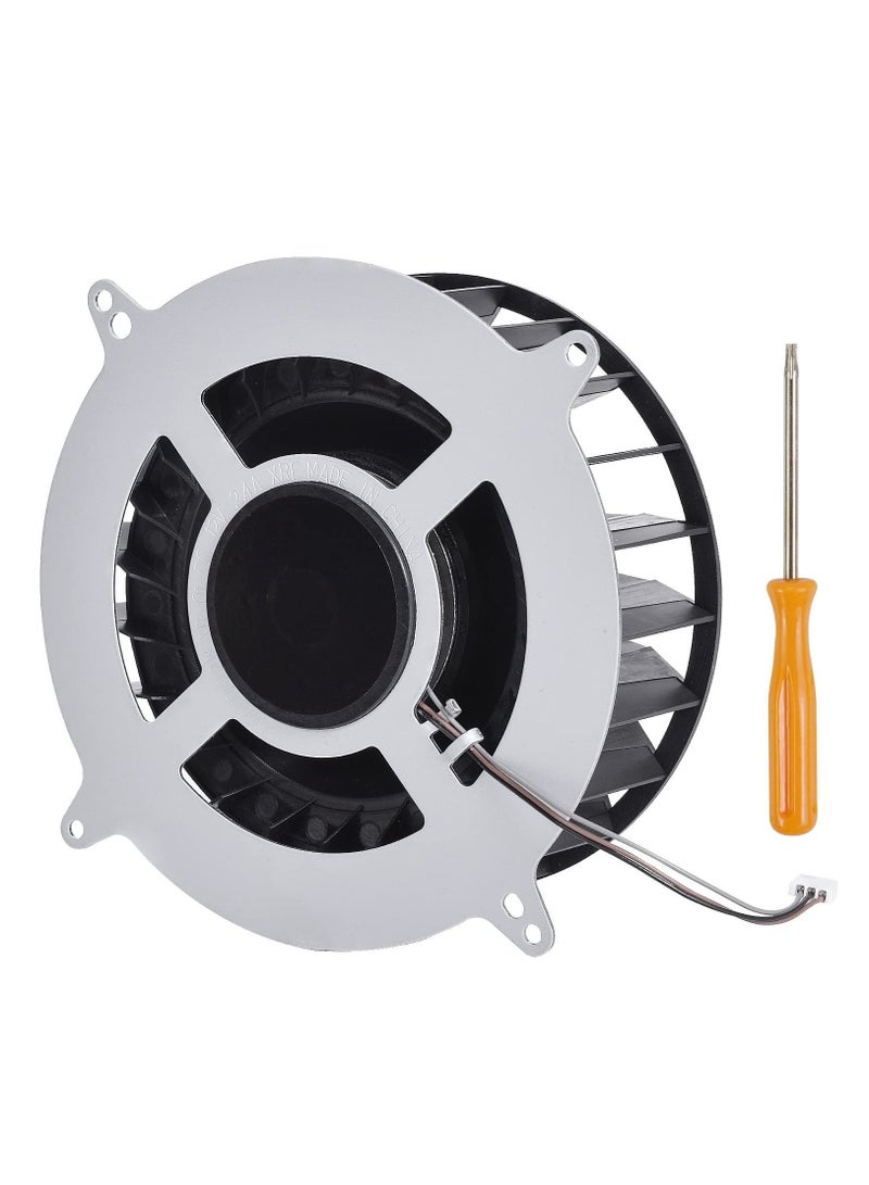 كابتن تيك Internal Cooler for Sony PlayStation 5, for PS5 Replacement Fan, 23 Blades Fan 12047GA-12M-WB-01 12V 2.4A Universal with T8 Screwdriver - Image 1
