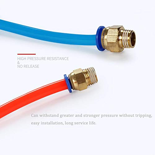 NACX PC12-04 Push to Connect Fittings, 12mm Tube OD x 1/2” G Thread, Straight Pneumatic Quick Fitting Air Line Connector 10Pcs - Image 5