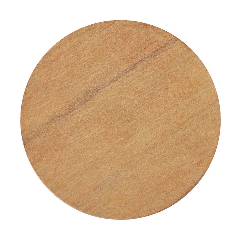 ARMAN SPOONS ARMAN SPOONS Believe in Quality CHNDWDST6399 Royals Chandan Sandal Wood Dry Fruits Rubbing Specialized Stone 6 Inch15 cm - Image 3