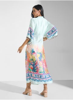 Hope & Ivy Kimono Sleeve Adjustable Tie Waist Dress  - Image 2