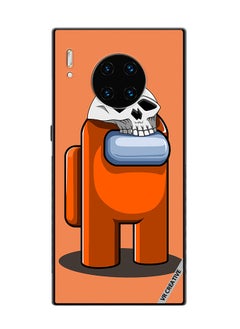 VR CREATIVE Protective Case Cover For Huawei Mate 30 Pro Orange Game Among Us In Halloween Design Multicolour  - Image 1