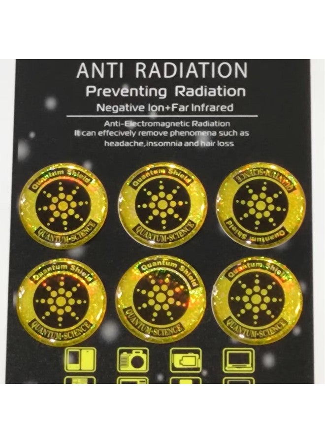 Six Pieces Of Energy Anti-radiation Shield/mobile Phone Anti-radiation Sticker/negative Ion Anti-radiation Mobile Phone Sticker Shield Can Be Formulated At Will.-Color:6 Pieces In Light Green Hard Pieces