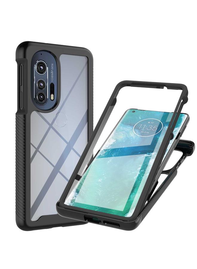 S-TOP Case For Motorola Edge+ 2022 Starry Sky Solid Color Series PC + TPU Phone Case with PET Film - Image 1