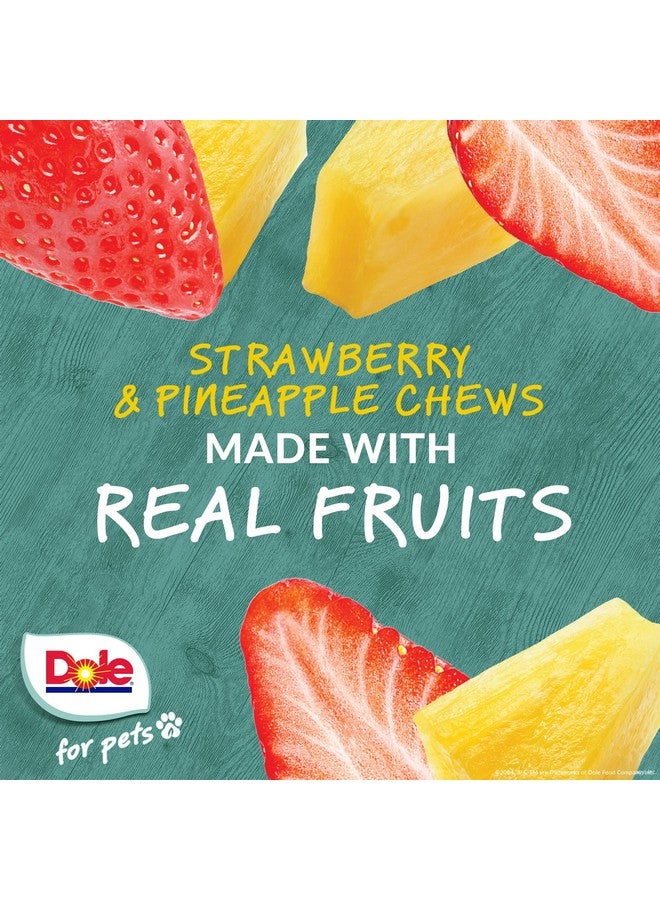 Dole Freshly Fetched Dog Chews, Strawberry & Pineapple Flavored Dog Treats, 7oz, No Wheat, Corn, Soy, Artificial Flavors, Colors, or Preservatives - Image 2