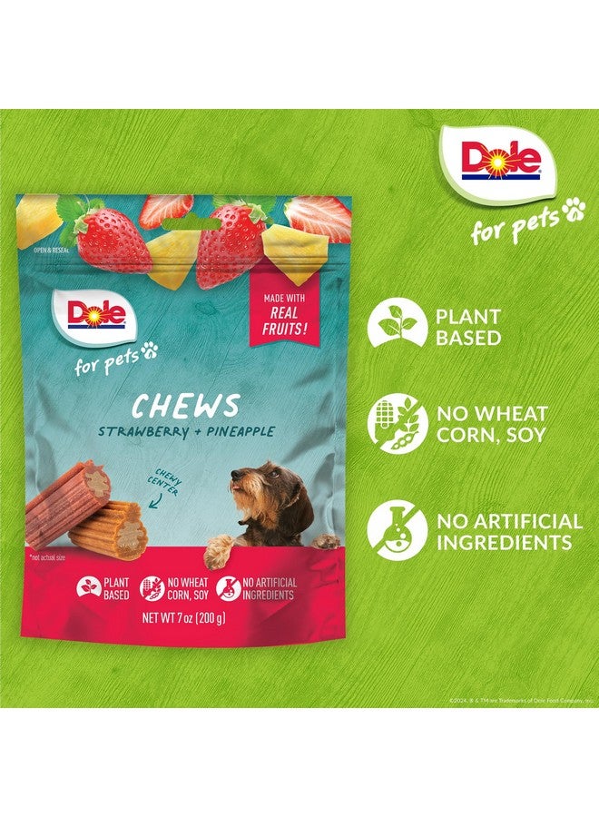 Dole Freshly Fetched Dog Chews, Strawberry & Pineapple Flavored Dog Treats, 7oz, No Wheat, Corn, Soy, Artificial Flavors, Colors, or Preservatives - Image 4