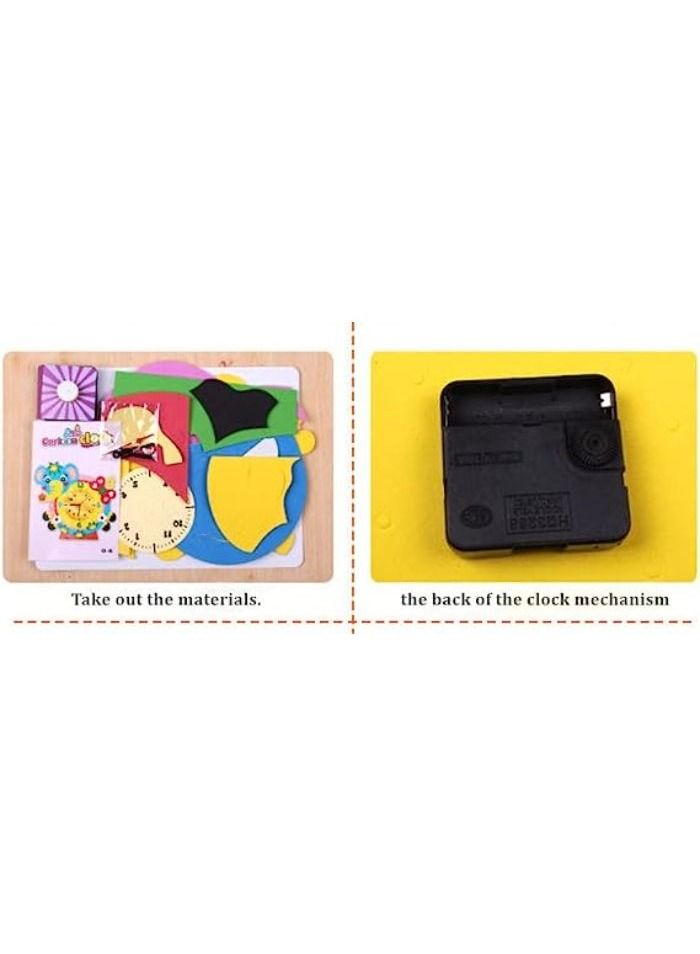 Educational Toys Kids Learning Clock Battery Toys Infant Baby Toys 3D Gas Clock for Kids Boys Girls Craft Games (Monkey(2))  - Image 2