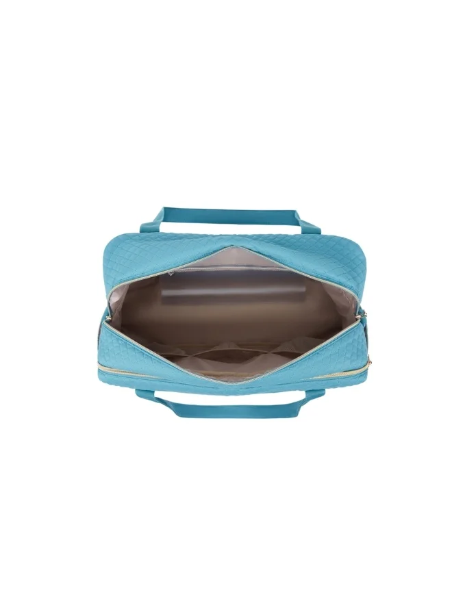 BAGSMART BAGSMART Teal Weekender Overnight Bag Large Carry-on Bag With Shoe Bag
