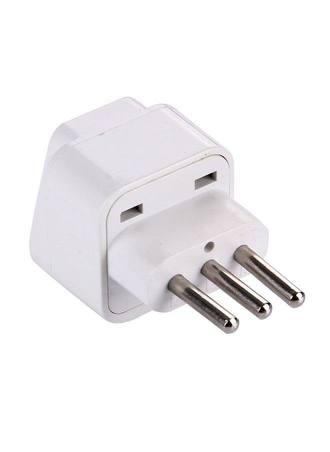Generic Plug Adapter, Travel Power Adaptor with Italian Plug(White)  - Image 3
