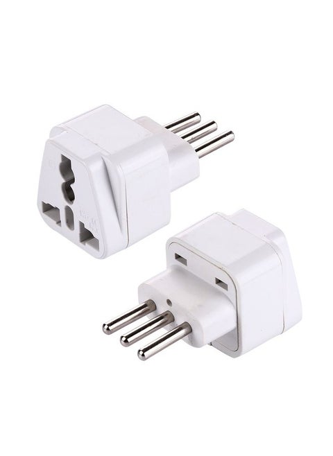 Plug Adapter, Travel Power Adaptor with Italian Plug(White)