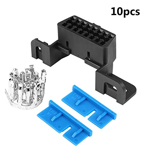 Aramox Female Connector Kit, OBD2 II 16Pin Female Connector OBDII Cable Car Auto Adapter Plug Shell Kit for J1962 - Image 5