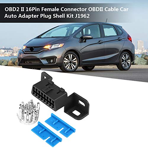Aramox Female Connector Kit, OBD2 II 16Pin Female Connector OBDII Cable Car Auto Adapter Plug Shell Kit for J1962 - Image 2
