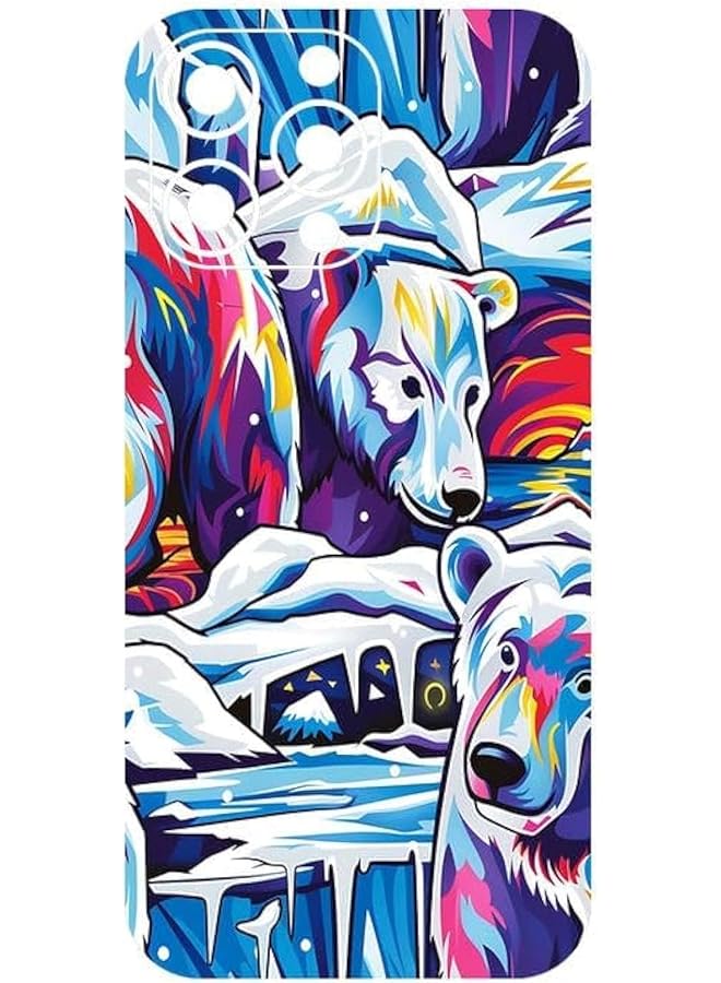 163 ملصق حماية خلفي للهاتف المحمول من Graffiti لهاتف Iphone 16 Pro Max ليس غطاء حماية