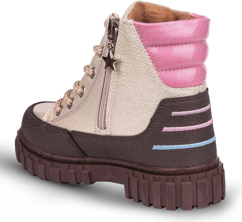 Kaptan Junior Girl's Boots with Fur Inside Pstr 500