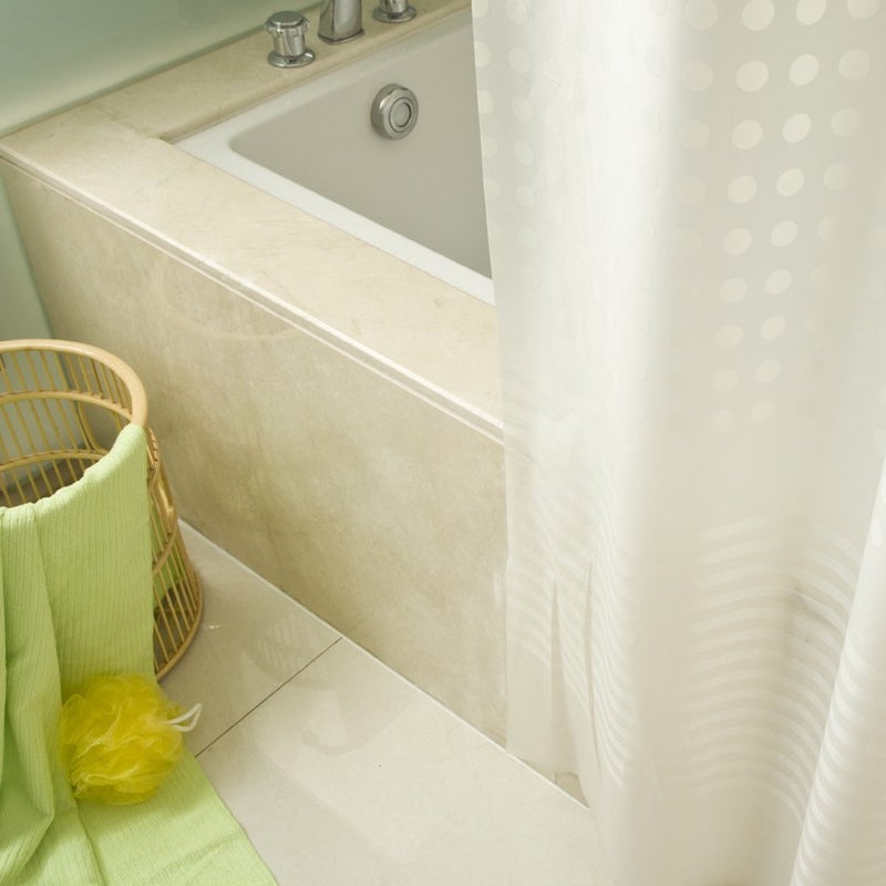 general PEVA Waterproof Mildew Proof Thickened Shower Curtain Striped Print Bathroom - Image 4