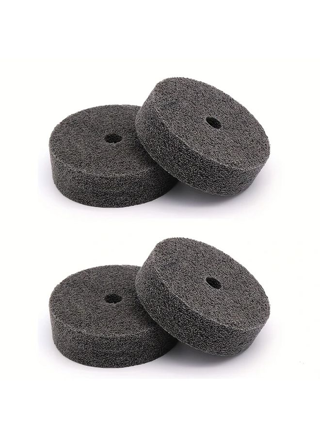 3 Inch Fiber Polishing Wheel Set 4Pcs For Metal Wood Plastic Grinder Replacement - Image 1