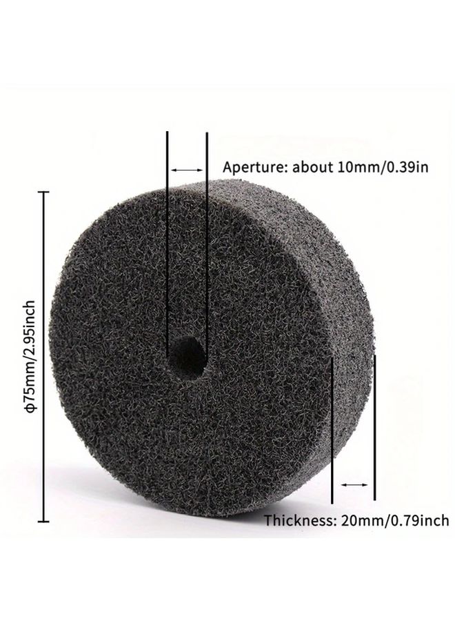 3 Inch Fiber Polishing Wheel Set 4Pcs For Metal Wood Plastic Grinder Replacement - Image 3