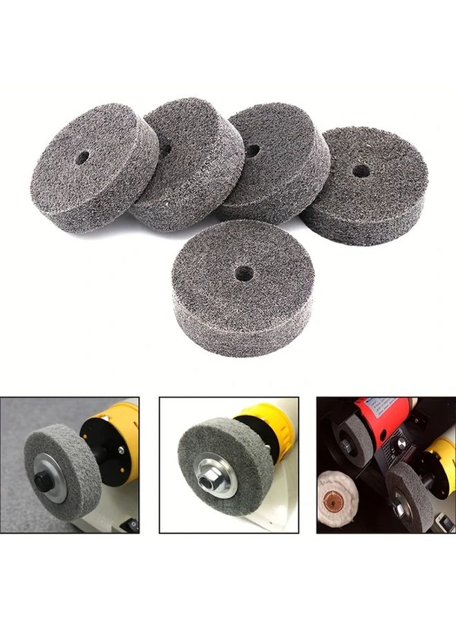 3 Inch Fiber Polishing Wheel Set 4Pcs For Metal Wood Plastic Grinder Replacement - Image 2