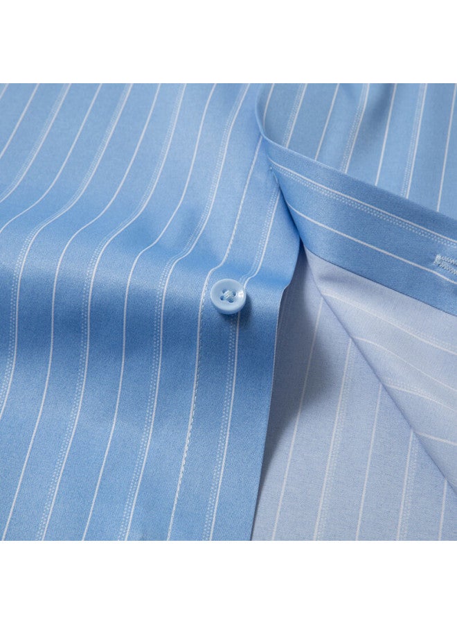 Limeng Men's Easy-care Long-sleeve Shirt, Business Formal Wear, Work Uniform, Plaid Striped Shirt, 2413 42 - Image 4