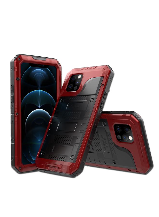 اس-توب جراب لهاتف iPhone 12 Pro Max مصنوع من المعدن والسيليكون مع واقي شاشة - Image 1