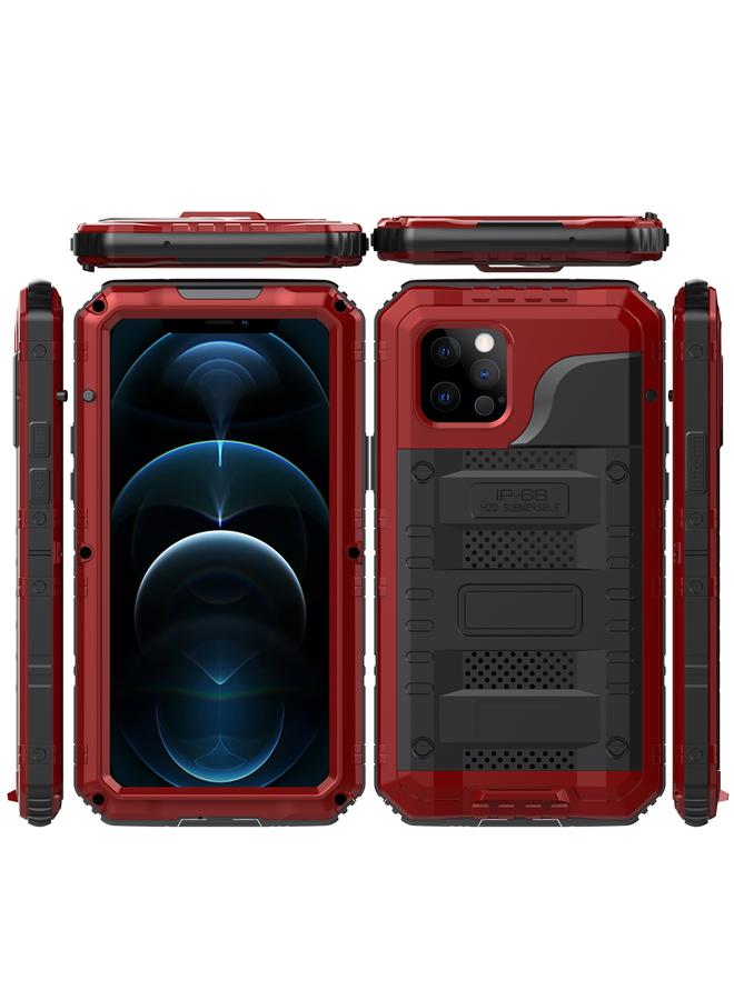 اس-توب جراب لهاتف iPhone 12 Pro Max مصنوع من المعدن والسيليكون مع واقي شاشة - Image 2
