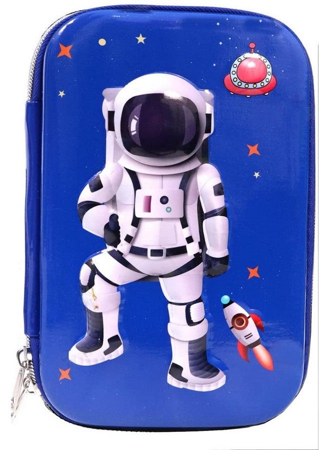 PARTEET Multipurpose Stylish Large Capacity Hardtop Eva Pencil Case Organizer, Pen Holder Pouch (Blue Space) - Image 1