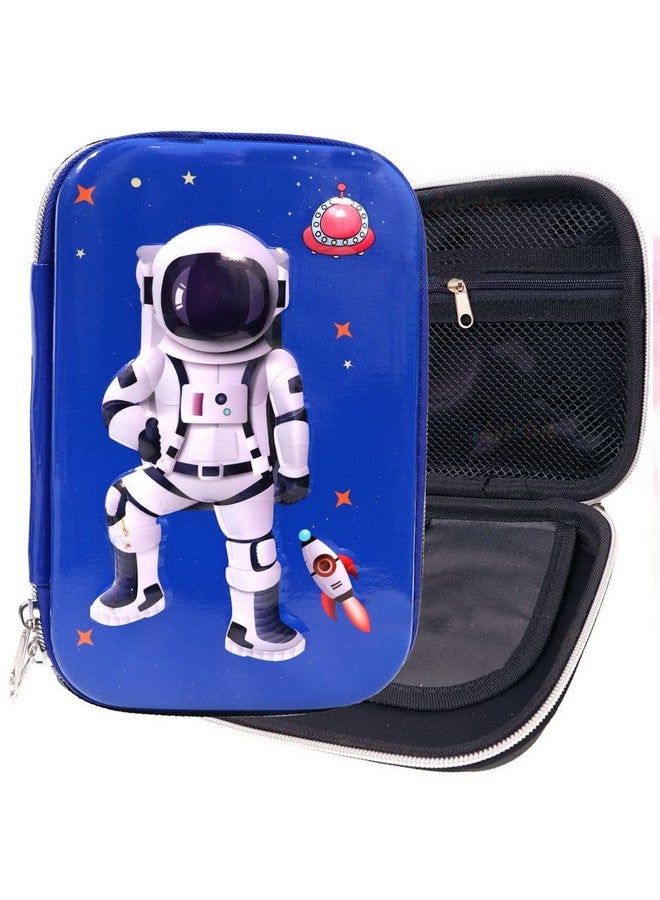 PARTEET Multipurpose Stylish Large Capacity Hardtop Eva Pencil Case Organizer, Pen Holder Pouch (Blue Space) - Image 2