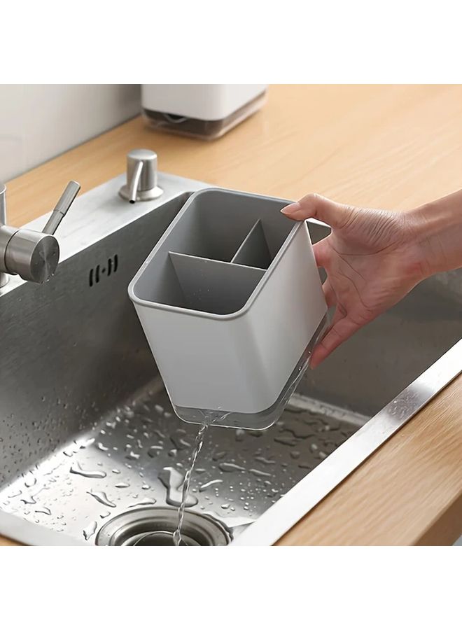 Black Modern Multi Tier Bathroom Storage Rack Detachable Toothbrush Holder - Image 5