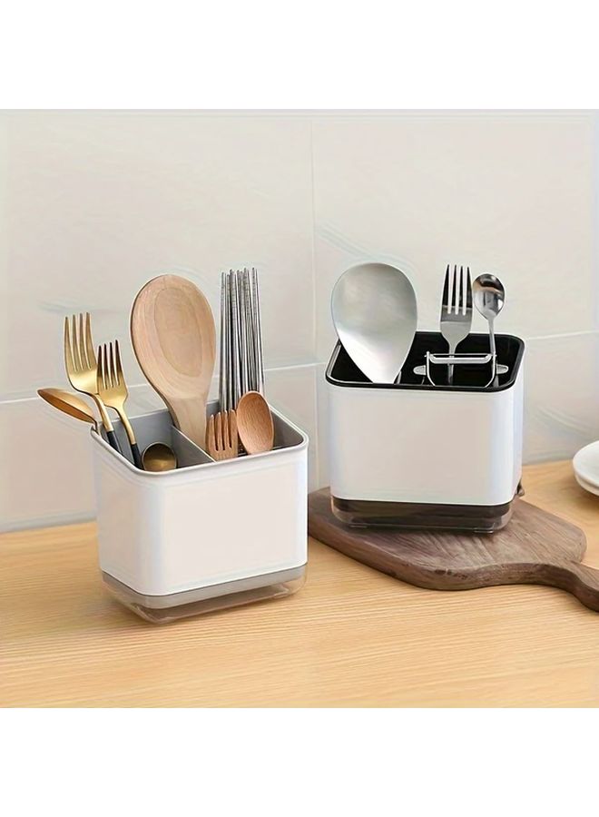 Black Modern Multi Tier Bathroom Storage Rack Detachable Toothbrush Holder - Image 4