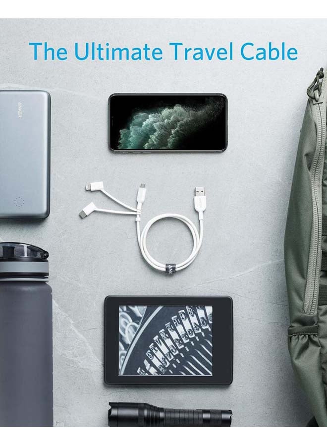 كابل باور لاين II من USB-A إلى Lightning 3 في 1 بطول 1 متر - Image 4