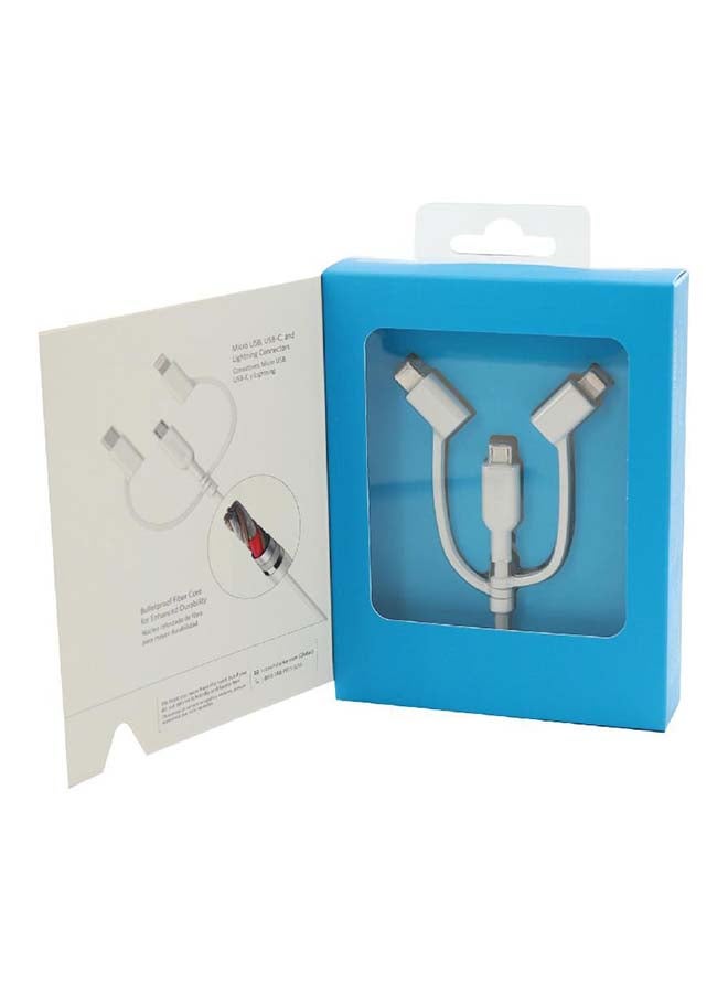 كابل باور لاين II من USB-A إلى Lightning 3 في 1 بطول 1 متر - Image 2