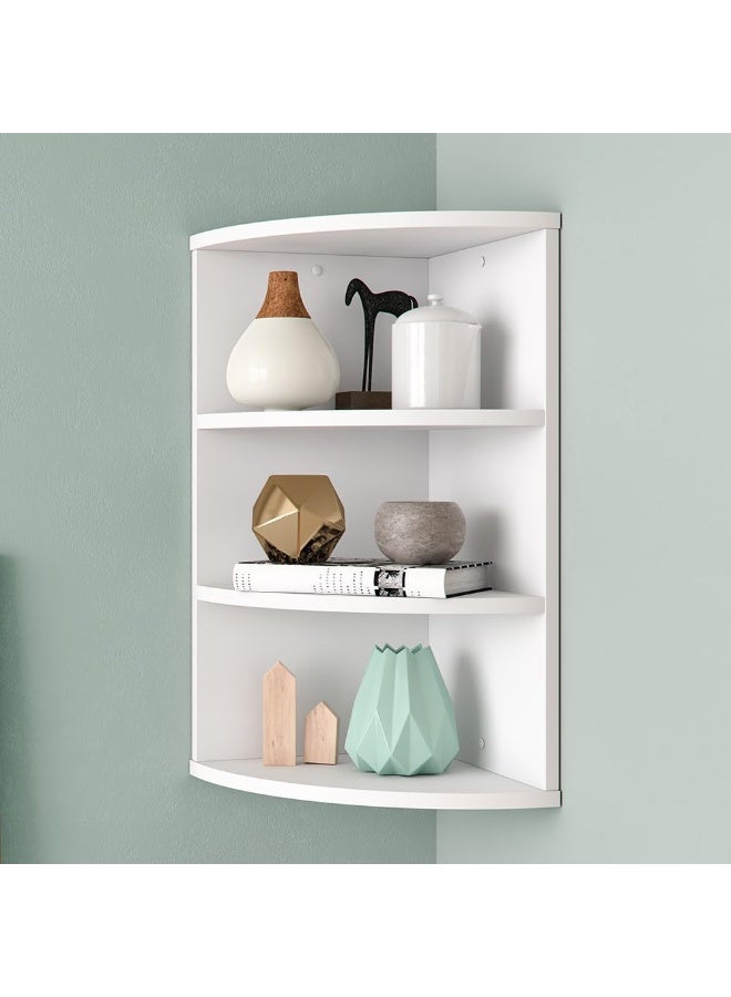 Vicco Ecki Children's Corner Shelf, Hanging Shelf, White, 60 x 30 cm, Wall Shelf - Image 5