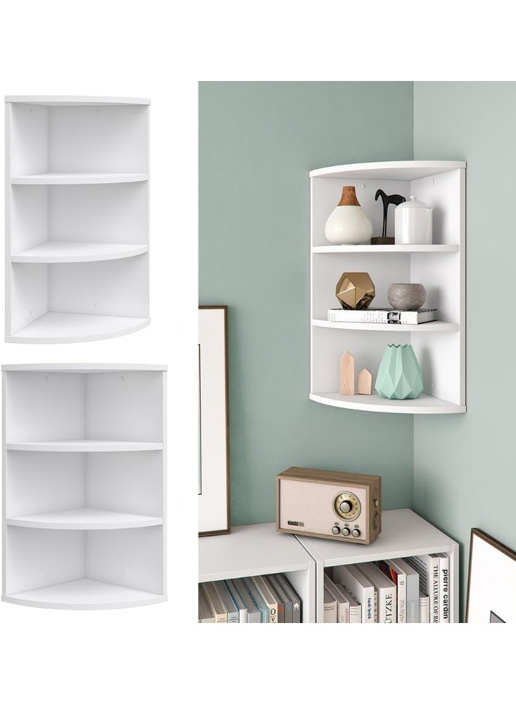 Vicco Ecki Children's Corner Shelf, Hanging Shelf, White, 60 x 30 cm, Wall Shelf - Image 4